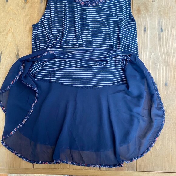 Kim & Cami Tunic Tank Top Striped L Made in USA - Picture 4 of 7